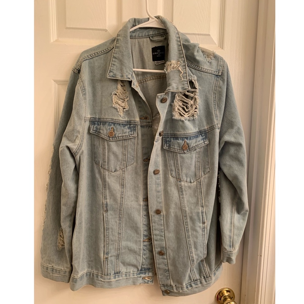 Distressed Jean Jacket